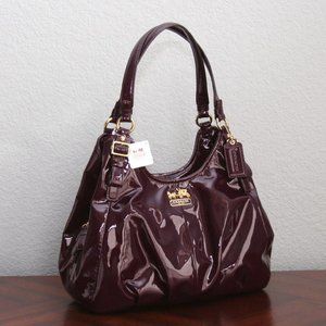 Coach 18760 Madison Maggie Purple Patent Leather